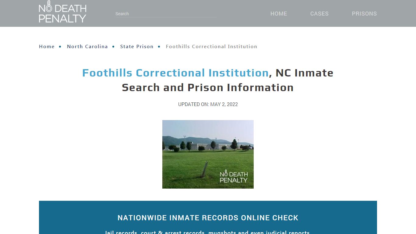 Foothills Correctional Institution, NC Inmate Search ...